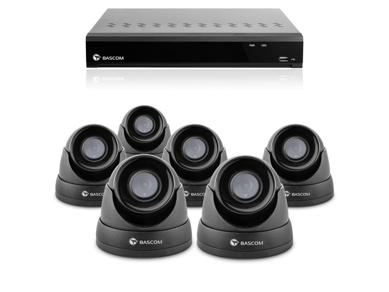 Kabelloses 6-Dome-System