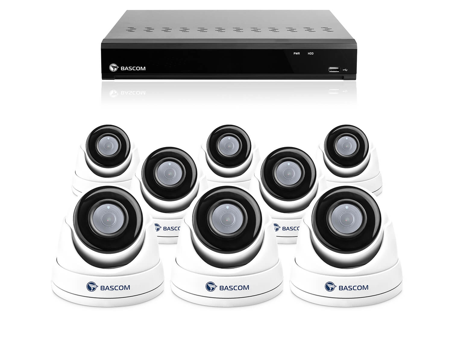 Kabelloses 8-Dome-System Kabelloses 8-Dome-System
